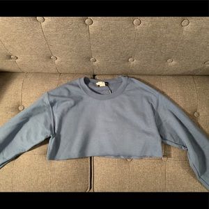 Pretty Little Thing Cropped Sweater - Indigo